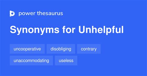 unhelpful synonym